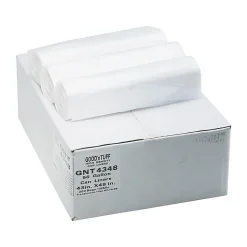 Berry Global Good'nTuff 56 Gallon Industrial Trash Bag, 43" x 48", High Density, 14 mic, Natural, 200 Bags/Box (GNT4348)