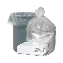 Berry Global Ultra Plus 33 Gallon Industrial Trash Bag, 33" x 40", High Density, 11 mic, Natural, 100 Bags/Box (WHD3339)