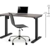 Bestar Pro-Linea 28 - 45'' Electric Height-Adjustable Table, Bark Grey (65857-47)