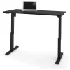 Bestar Universel 60"W Electric Height Adjustable Desk, Black (65867-18)