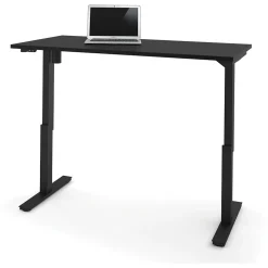 Bestar Universel 60"W Electric Height Adjustable Desk, Black (65867-18)