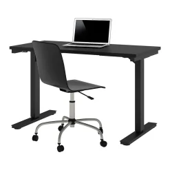 Bestar Universel 48"W Electric Height Adjustable Desk, Black (65857-18)