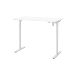 Bestar Universel 60"W Electric Height Adjustable Desk, White (65838-17)