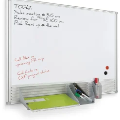 Best-Rite Cubicle Message Whiteboard 24"H x 36"W, Magnetic Porcelain Steel (661AB)