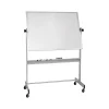 Best-Rite Deluxe Porcelain Dry-Erase Whiteboard, Anodized Aluminum Frame, 5' x 4' (668AF-DD)