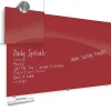 Best-Rite Visionary Colors Magnetic Glass Dry Erase Whiteboard 47.24" x 94.49" Red (83846-Red)