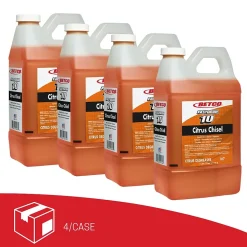 Betco Fastdraw 10 Citrus Chisel Cleaner/Degreaser, Citrus Scent, 67.6 oz., 4/Carton (BET1674700)