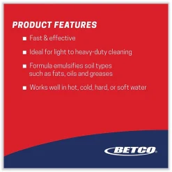 Betco Kitchen Degreaser, Characteristic Scent, 1 Gal. Bottle, 4/Carton (BET10120400)