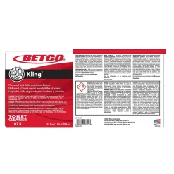 Betco Kling Toilet Bowl Cleaner, Mint-wintergreen Scent, 32 oz., 12/Carton (0751200)