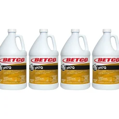 Betco pH7Q Disinfectant Liquid Bottle, Pleasant Lemon Scent, 128 oz., 4/Carton (3160400)
