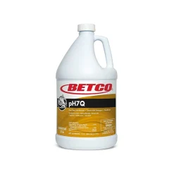 Betco pH7Q Disinfectant Liquid Bottle, Pleasant Lemon Scent, 128 oz., 4/Carton (3160400)