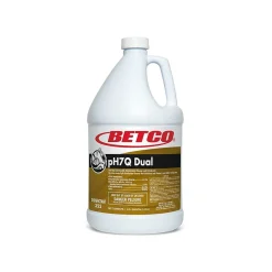 Betco pH7Q Dual Disinfectant Liquid Bottle, Pleasant Lemon, 128 oz., 4/Carton (35504-00)