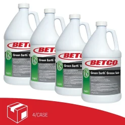 Betco Probiotic Grease Solv Industrial Microbial Degreaser, Orange Scent, 1 gal Bottle, 4/Carton (BET26010400)