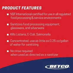 Betco Simplicity Sanibet Multi-Range Sanitizer Disinfectant Deodorizer, 67.6 oz., 4/Carton (BET2374700)