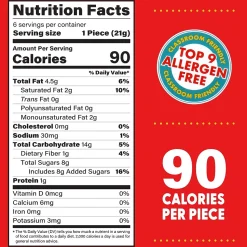 Better Bites DoBite Chocolate Covered Chocolate Chip Dough, 4.4 Oz, 6/Box (356-00001)