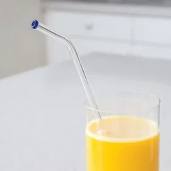 Better Houseware Extra-Wide Glass Straws with Cleaning Brush, 5 Pack, (309)