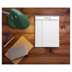 Better Office Activity Log Notepad, 8.5