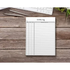 Better Office Activity Log Notepad, 8.5