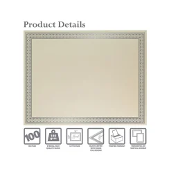 Better Office Certificates, 11" x 8.5", Ivory/Silver, 100/Pack (64493-100PK)