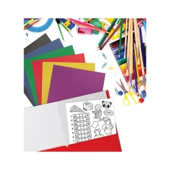Better Office 3-Hole Punched 2-Pocket Portfolio Folders, Assorted Colors, 100/Pack (80100-100PK)