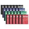 Better Office Mini Composition Notebooks, 3.25" x 4.5", Narrow Ruled, 80 Sheets, Assorted Colors, 24/Pack (25524-24PK)