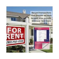 Better Office 2-Part Carbonless Money/Rent Receipt Book, 7.63