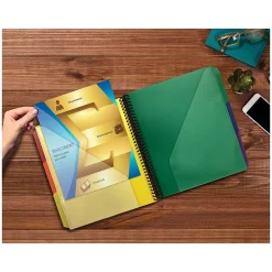Better Office 24-Pocket Poly Project Folder, Multicolor, 2/Pack (36902-2PK)