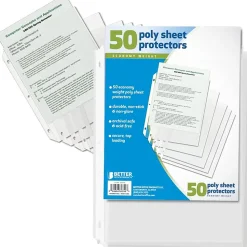 Better Office Products Economy Weight Sheet Protectors; 12/Pack (81350-50PK)