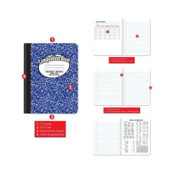 Better Office 1-Subject Composition Notebooks, 7.5