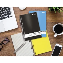 Better Office 3-Subject Notebooks, 5.5