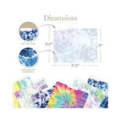 Better Office Tie-Dye Heavyweight File Folders, 1/3-Cut Tab, Letter Size, Assorted Colors, 12/Pack (80014-12PK)