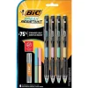 BIC Break-Resistant Mechanical Pencils, 0.7mm, #2 Medium Lead, 4/Pack (MV7PRP4-BLK)