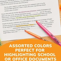 BIC Brite Liner Stick Highlighters, Chisel Tip, Assorted Colors, Dozen (BL11-AST)