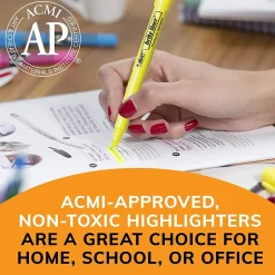 BIC Brite Liner Stick Highlighter, Chisel Tip, Green, 12/Pack (65556/BL11GR)