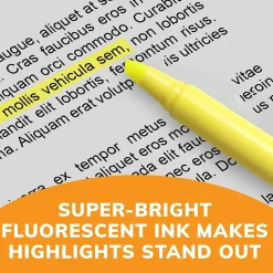 BIC Brite Liner Stick Highlighter, Chisel Tip, Yellow, 24/Pack (BL241YEL)