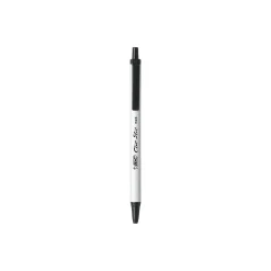 BIC Clic Stic Retractable Ballpoint Pen, Medium Point, Black Ink, 12/Case (CSM11-BLK)