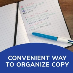 BIC 4-Color Retractable Ballpoint Pens, Medium Point, 1.4mm, Assorted Ink, 3/Pack (14540)