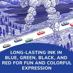 BIC 4-Color Retractable Ballpoint Pens, Medium Point, 1.4mm, Assorted Ink, 3/Pack (14540)