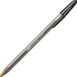 BIC Cristal Ballpoint Stick Pens, Bold Point, Black Ink, 24/Box (MSBP241-BLK)