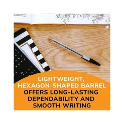 BIC Cristal Xtra Smooth Ballpoint Pen, Medium Point, Black Ink, 500/Pack (MS500E-BLK)