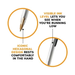 BIC Cristal Xtra Smooth Ballpoint Pen, Medium Point, Black Ink, 500/Pack (MS500E-BLK)