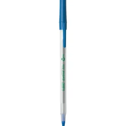 BIC Ecolutions Round Stic Ballpoint Pens, Medium Point, Blue Ink, 50/Pack (GSME509-BLU)