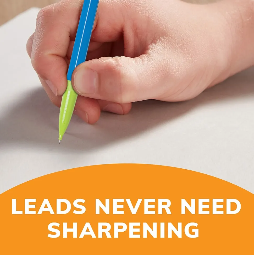 BIC Mechanical Pencils, Assorted Sizes, #2 Lead, 60/Pack (WX7TG026-BLK)