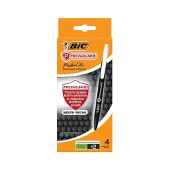 BIC Prevaguard Media Clic Mechanical Pencil, 0.7mm, #2 Medium Lead, 4/Pack (MPCMAP4-BLK)