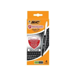 BIC Prevaguard Media Clic Mechanical Pencil, 0.7mm, #2 Medium Lead, 4/Pack (MPCMAP4-BLK)