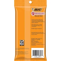 BIC Prevaguard Round Stic Ballpoint Pen, Medium Point, Black Ink, 8/Pack (GSAMP81-BLK)