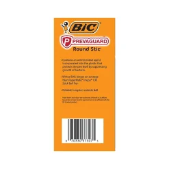 BIC PrevaGuard Round Stic Ballpoint Pen, Medium Point, Blue Ink, 60/Pack (GSAM60-BLU)