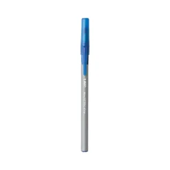 BIC Round Stic Grip Xtra Comfort Ballpoint Pen, Medium Point, Blue Ink, 24/Box, 6 Boxes/Pack (GSMG144E-BLU)