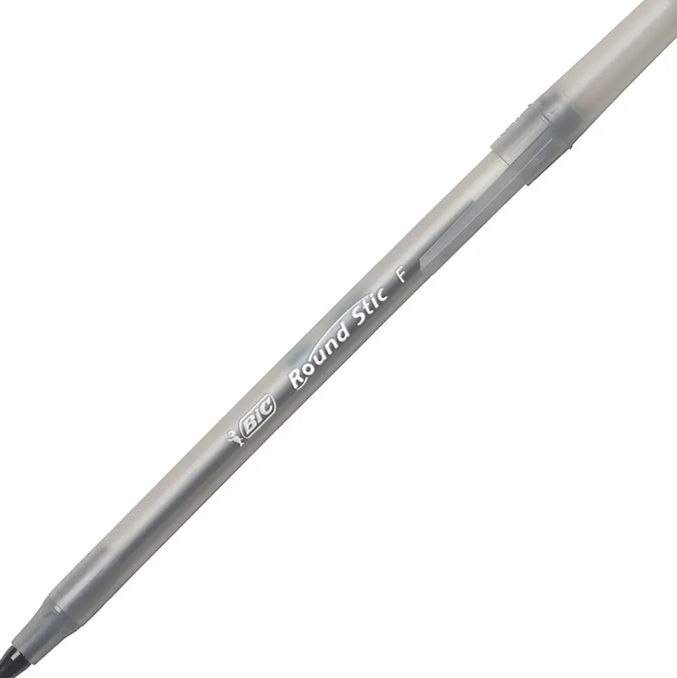 BIC Round Stic Xtra Precision Ballpoint Pens, Fine Point, Black, 432/Carton (GSF11BLKCT)