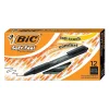 BIC Soft Feel Retractable Ballpoint Pens, Fine Point, 0.8mm, Black Ink, Dozen (12346/SCSF11BK)